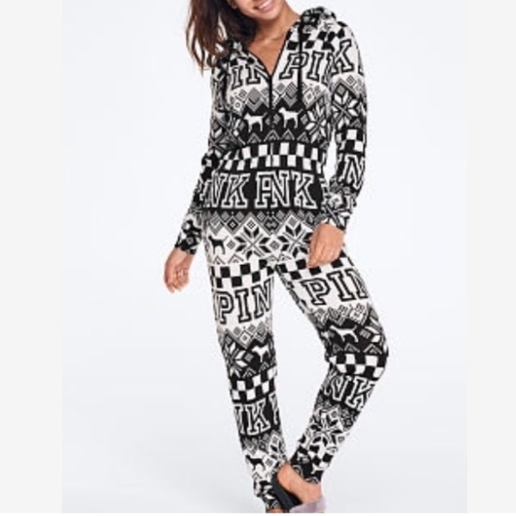 PINK Victoria's Secret Other - VS PINK Shepra Hooded One-Piece